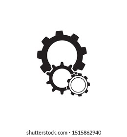 Gear icon and symbol industry vector illustration