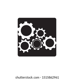 Gear icon and symbol industry vector illustration