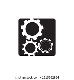 Gear icon and symbol industry vector illustration