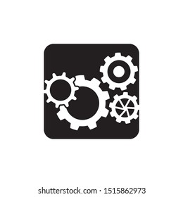 Gear icon and symbol industry vector illustration