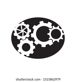 Gear icon and symbol industry vector illustration