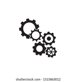 Gear icon and symbol industry vector illustration