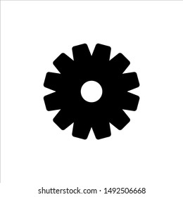 Gear icon. symbol of setting or configuration with trendy flat line style icon for web, logo, app, UI design. isolated on white background. vector illustration eps 10