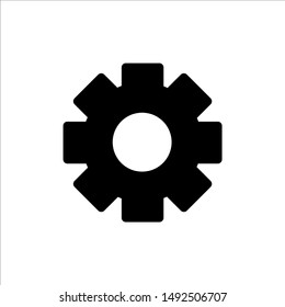 Gear icon. symbol of setting or configuration with trendy flat line style icon for web, logo, app, UI design. isolated on white background. vector illustration eps 10