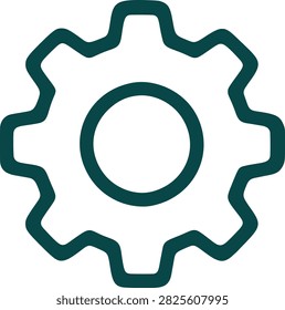 Gear icon symbol, settings, mechanical engineering, cogwheel, tools, industry, development, configuration.