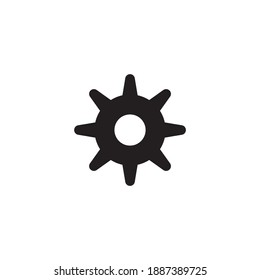 Symbol für Zahnradzeichen, Vektorsymbol
