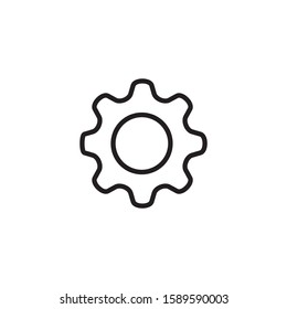 Gear icon symbol vector illustration
