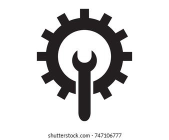 Gear icon. Technology design.