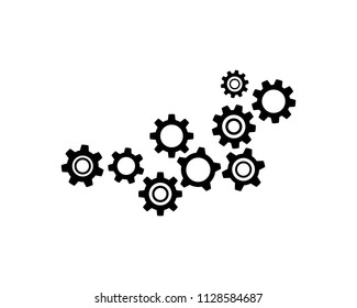 Gear icon Template vector  illustration design