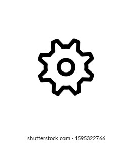 Gear icon template. Vector illustration 