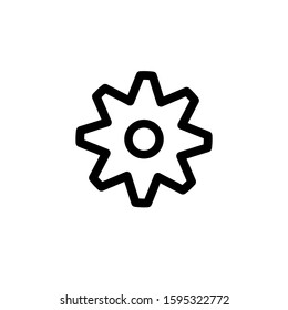 Gear icon template. Vector illustration 