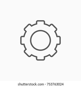 gear icon, tool vector