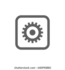 Gear Icon in trendy flat style isolated on white background. Award symbol for your web site design, logo, app, UI. Vector illustration, EPS10.