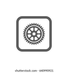Gear Icon in trendy flat style isolated on white background. Award symbol for your web site design, logo, app, UI. Vector illustration, EPS10.
