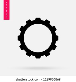Gear icon, vector
