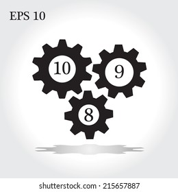 gear icon vector