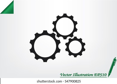 gear icon vector.