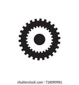 Gear icon, vector