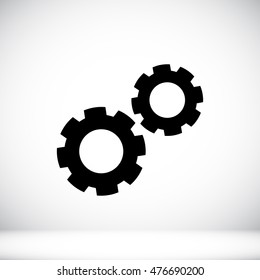 gear icon, vector best flat, EPS