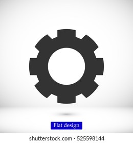 gear icon,  vector best flat icon, EPS