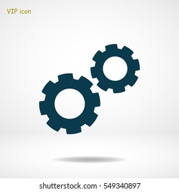gear icon, vector best flat icon, EPS