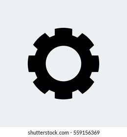 gear icon,  vector best flat icon, EPS