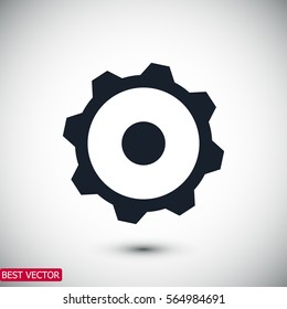 gear icon, vector best flat icon EPS 10