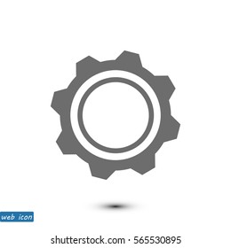 gear icon, vector best flat icon EPS 10