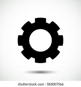 gear icon,  vector best flat icon, EPS