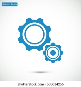 gear icon, vector best flat icon EPS 10