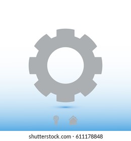 gear icon,  vector best flat icon, EPS