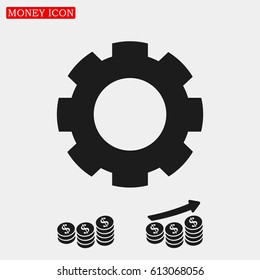 gear icon,  vector best flat icon, EPS