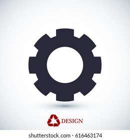 gear icon,  vector best flat icon, EPS