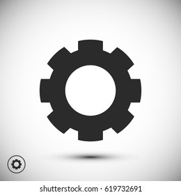 gear icon,  vector best flat icon, EPS