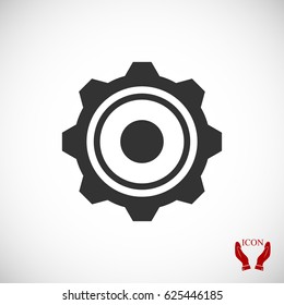 gear icon, vector best flat icon EPS 10