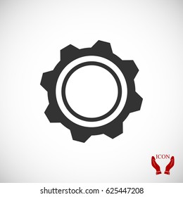 gear icon, vector best flat icon EPS 10