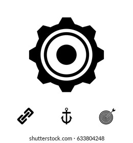 gear icon, vector best flat icon EPS 10