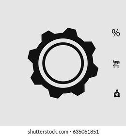 gear icon, vector best flat icon EPS 10