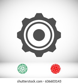 gear icon, vector best flat icon EPS 10