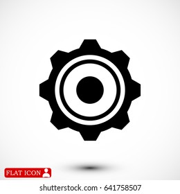 gear icon, vector best flat icon EPS 10