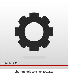gear icon,  vector best flat icon, EPS