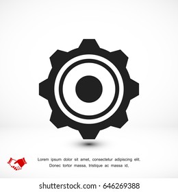 gear icon, vector best flat icon EPS 10