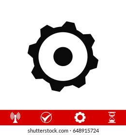 gear icon, vector best flat icon EPS 10