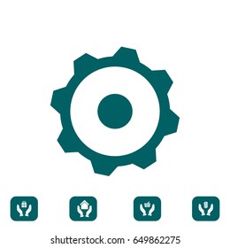 gear icon, vector best flat icon EPS 10