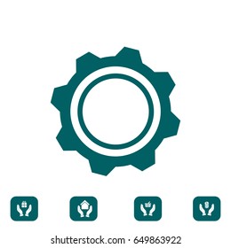 gear icon, vector best flat icon EPS 10