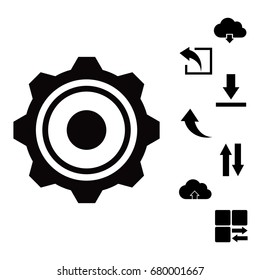 gear icon, vector best flat icon EPS 10
