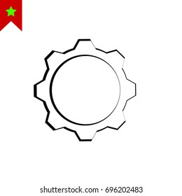 gear icon vector, best flat icon EPS