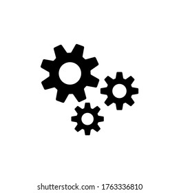 Gear icon vector. Cog, settings icon symbol illustration