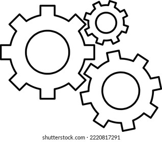 Gear icon vector. Cogs, settings, Cogwheel vector graphic.eps
