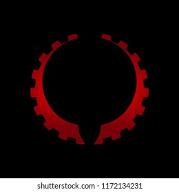 Gear icon vector, colored icon vector, gear icon illustration for design, gear badge, icon - stock vector